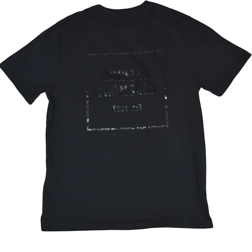 Men's Opening Ceremony Black on Black T Shirt Size Medium Streetwear Capsule